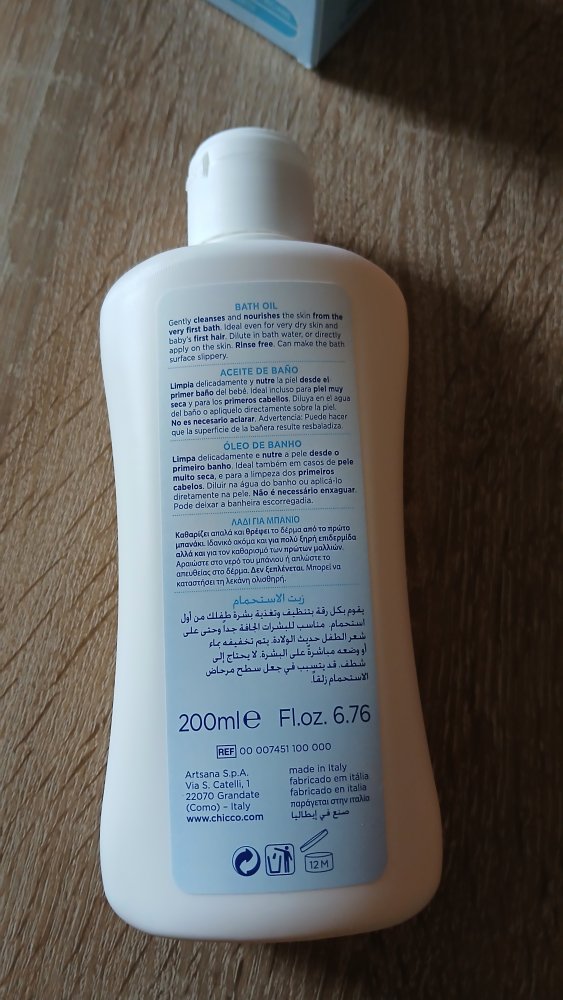Chicco Natural Sensation Badeöl 200ml
