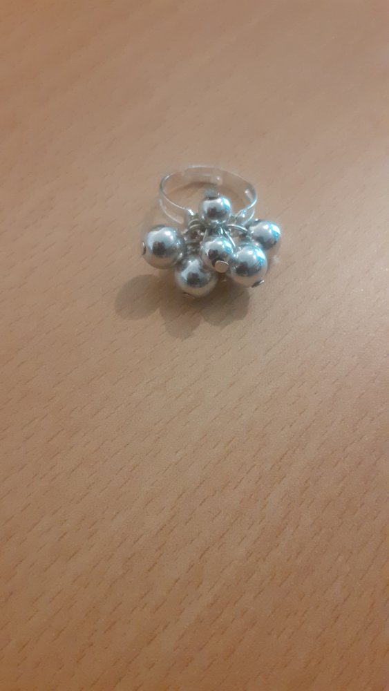 Perlenring Silber Modeschmuck