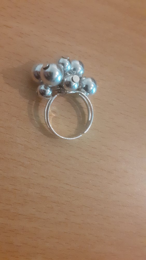Perlenring Silber Modeschmuck