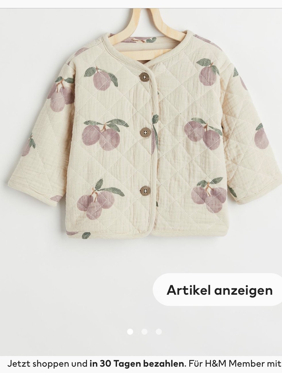 Gesteppte Jacke Pflaumen