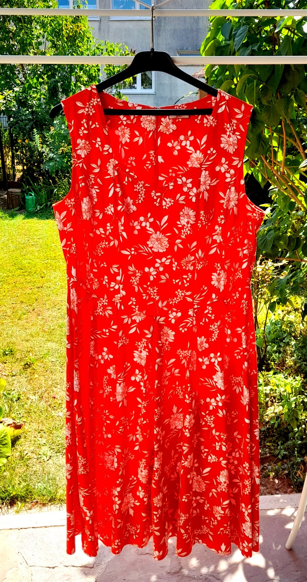 Joe Browns Kleid Damen Cocktailkleid Gr. 48 Rot gemustert