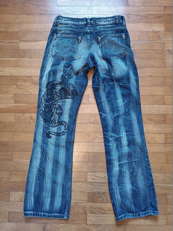 Design-Jeans - Herren - Skull - Tiger , Gr. 32/34