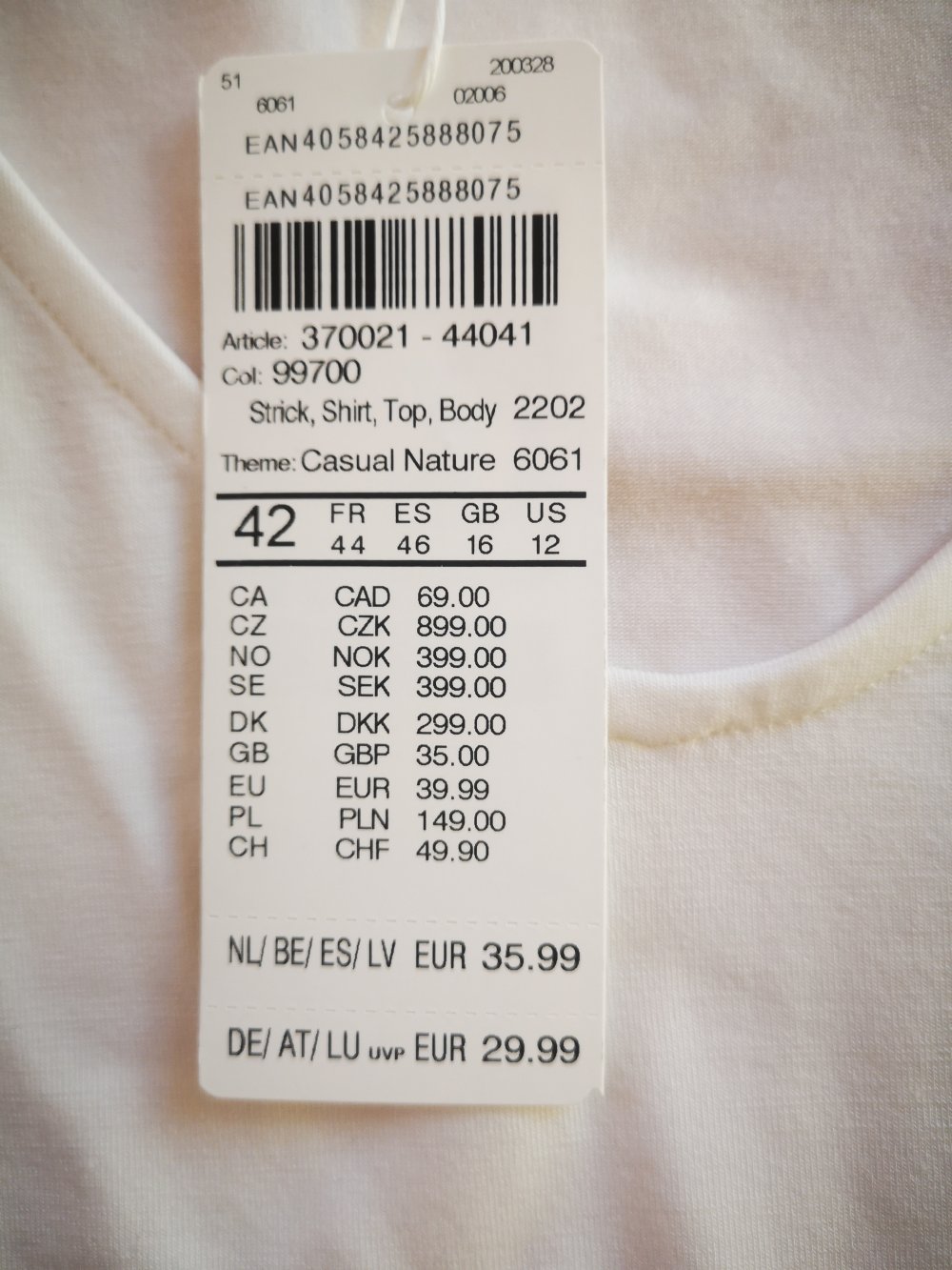 Sehr schönes Duo - Taifun / Gerry Weber - Gr. 42 - NP 99,00 €