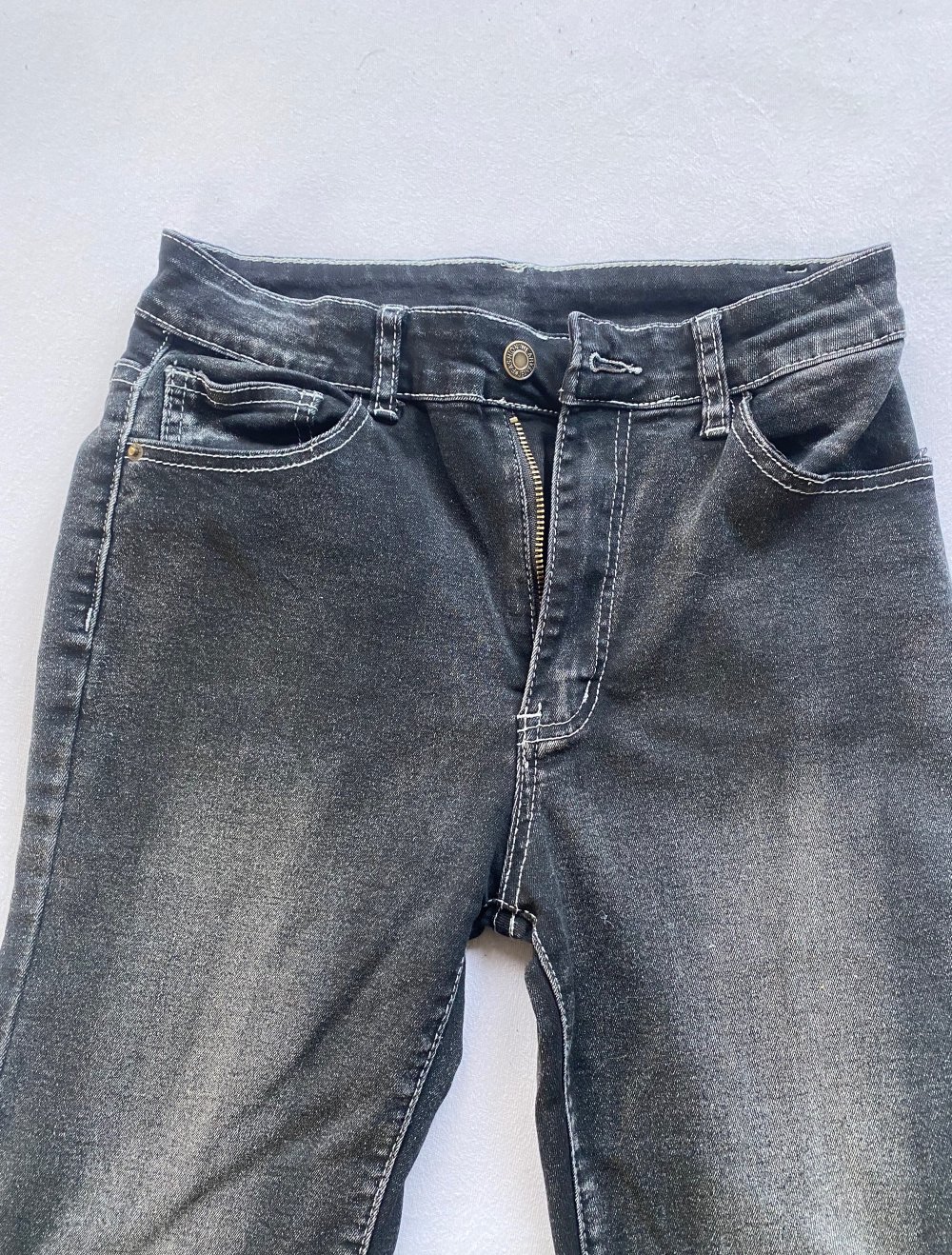 schwarze Schlaghose Jeans y2k