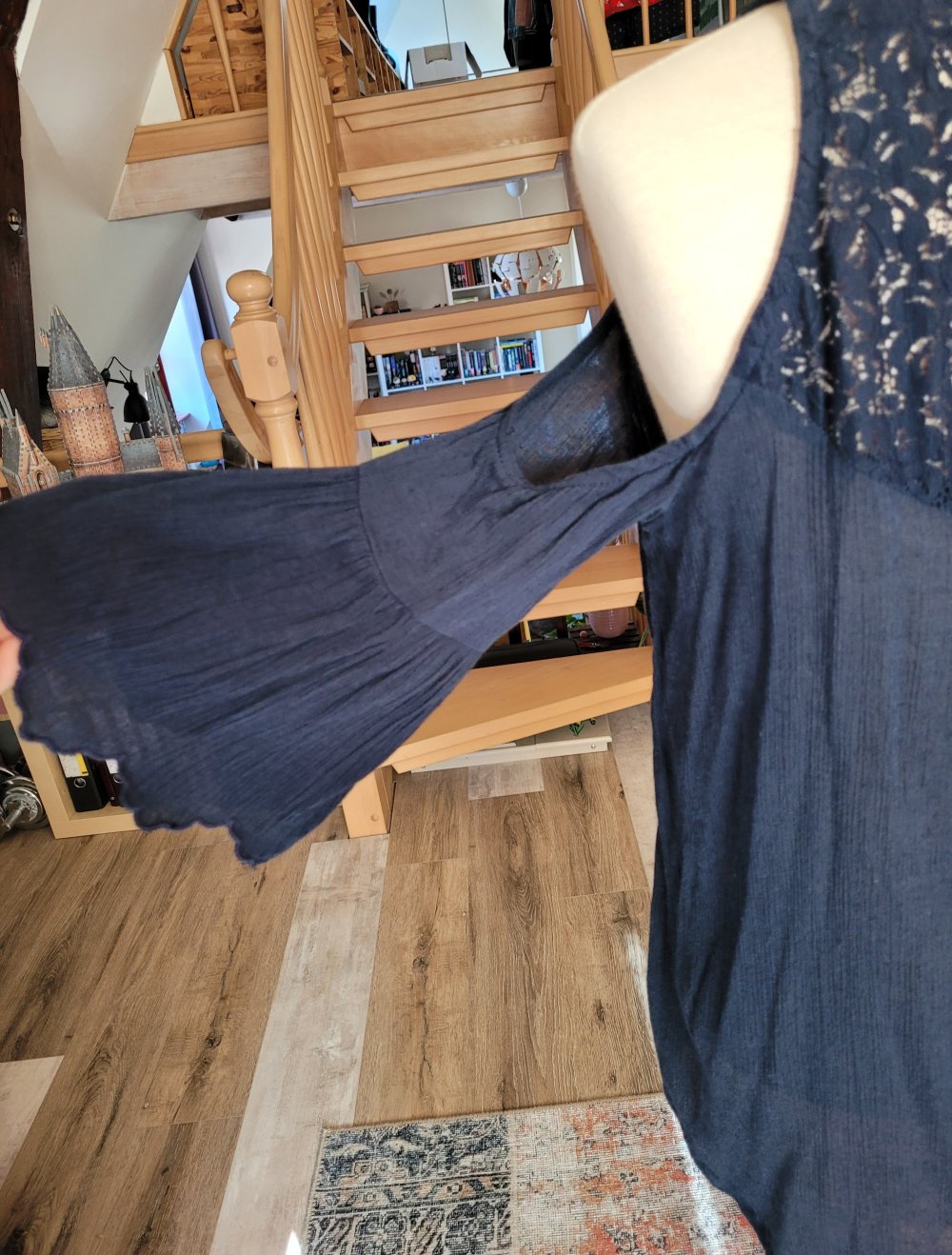 Could Shoulder Trompetenärmel Bluse Hollister