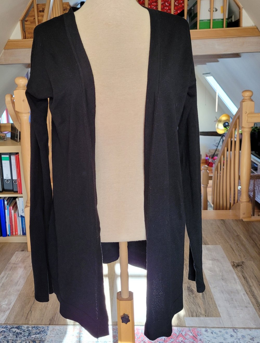 Schwarze Jacke Strickjacke