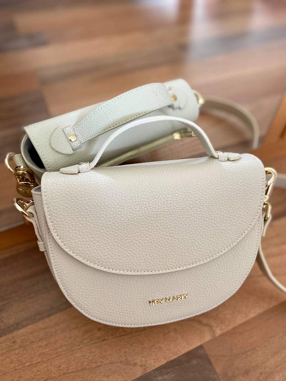 Hey Marly Half Moon Bag Soul Sister Crema