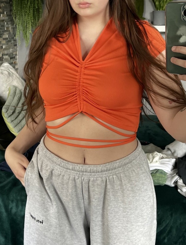 Top zum schnüren + gratis Tasche