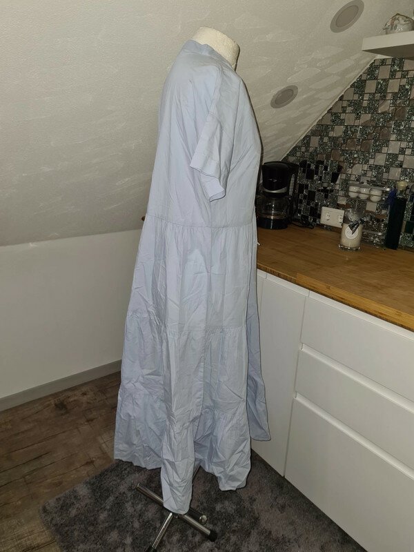 Sommerkleid Midikleid Gr. XS oversize Baumwolle Pieces