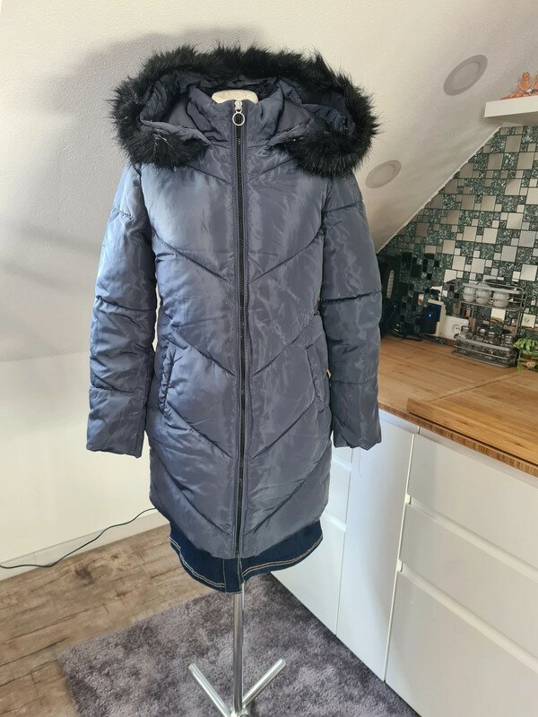 Winterjacke Only Gr. S warm w.Neu grau-blau Jacke Mantel