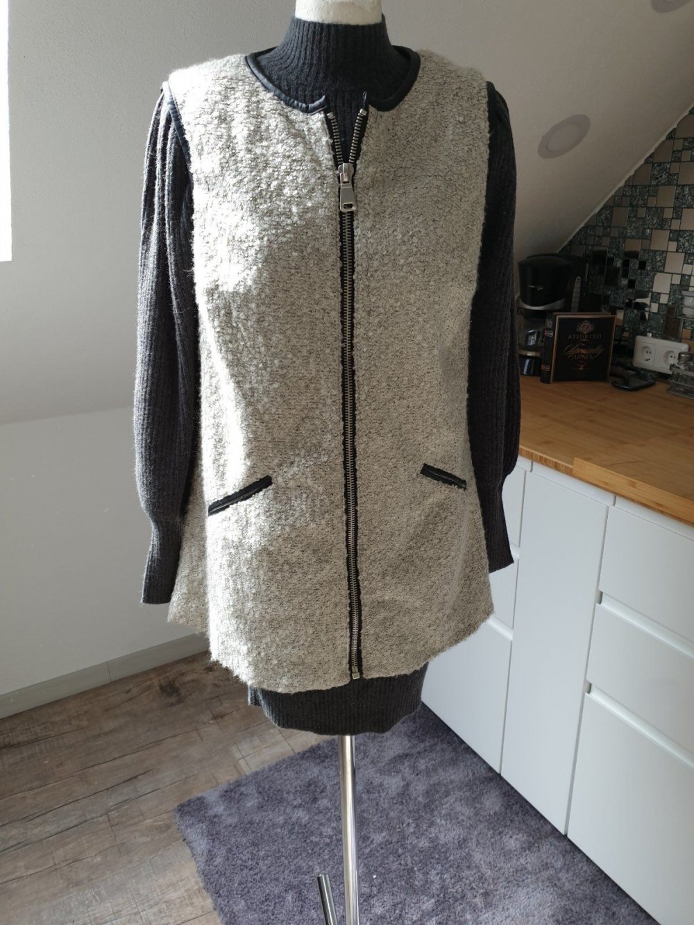 Weste Vero Moda Gr. M grau