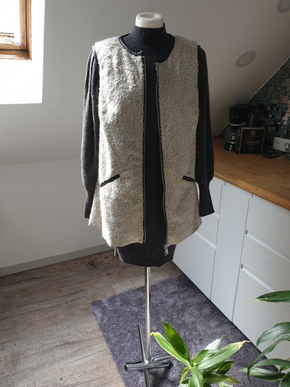 Weste Vero Moda Gr. M grau