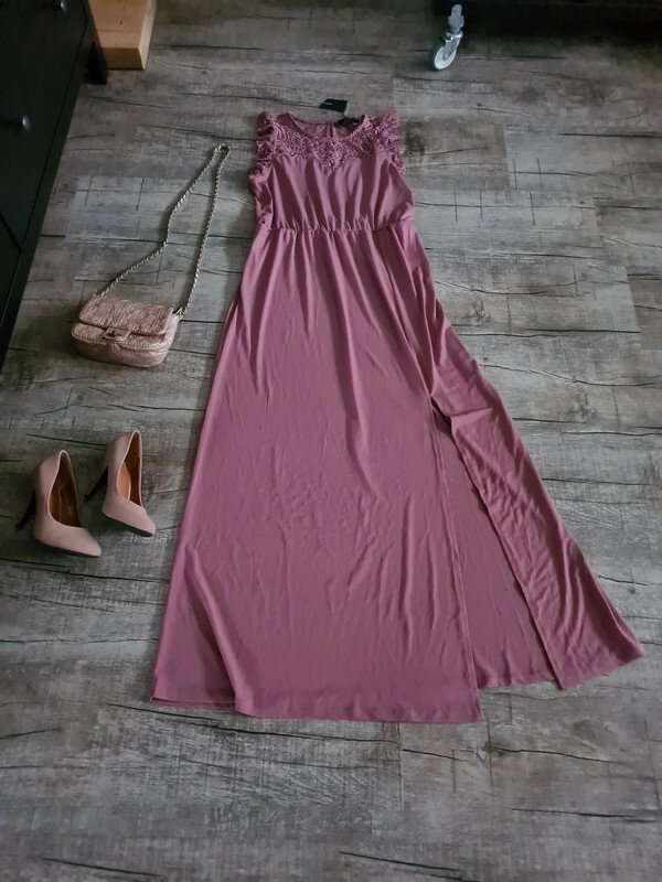 Maxikleid Jersey Gr. L Vero Moda langes Kleid Sommerkleid