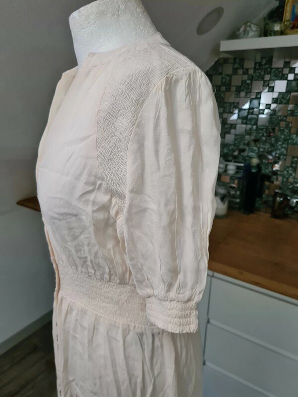 Yas Sommerkleid Blusenkleid Gr. Xs creme viscose Kleid