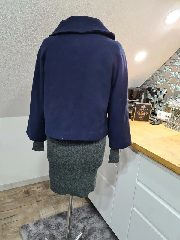 kurzer Mantel mit 3/4 Arm Vero Moda, Gr. L marineblau