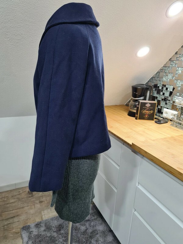 kurzer Mantel mit 3/4 Arm Vero Moda, Gr. L marineblau