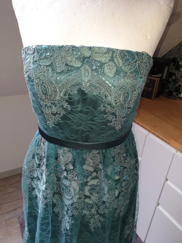Vera Mont Abendkleid Gr. 36 Spitze Maxikleid Langes Kleid