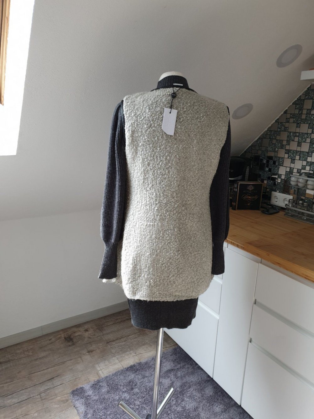 Weste Vero Moda Gr. M grau