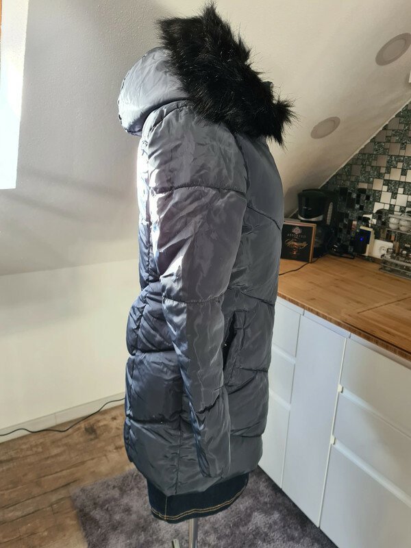 Winterjacke Only Gr. S warm w.Neu grau-blau Jacke Mantel