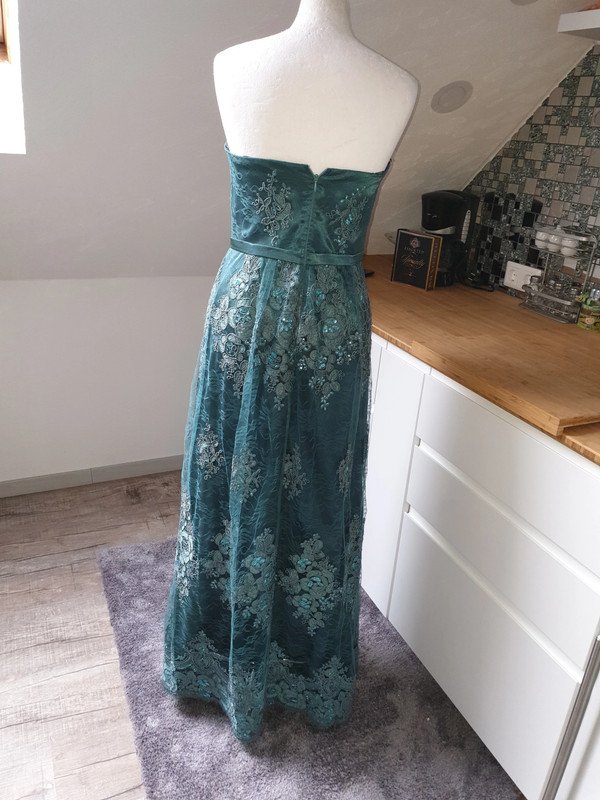Vera Mont Abendkleid Gr. 36 Spitze Maxikleid Langes Kleid