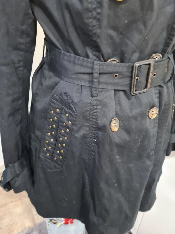 Trenchcoat Vivien Caron Gr. 38 schwarz