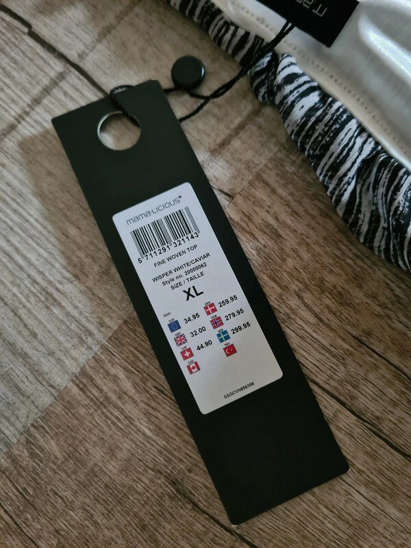 Mamalicious Bluse Gr. XL (40/42) weiß grau Neu