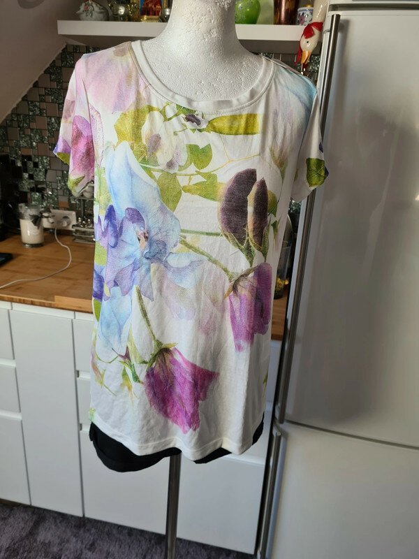 T-Shirt Shirt Only Gr. M (38) weiß Blumen Print