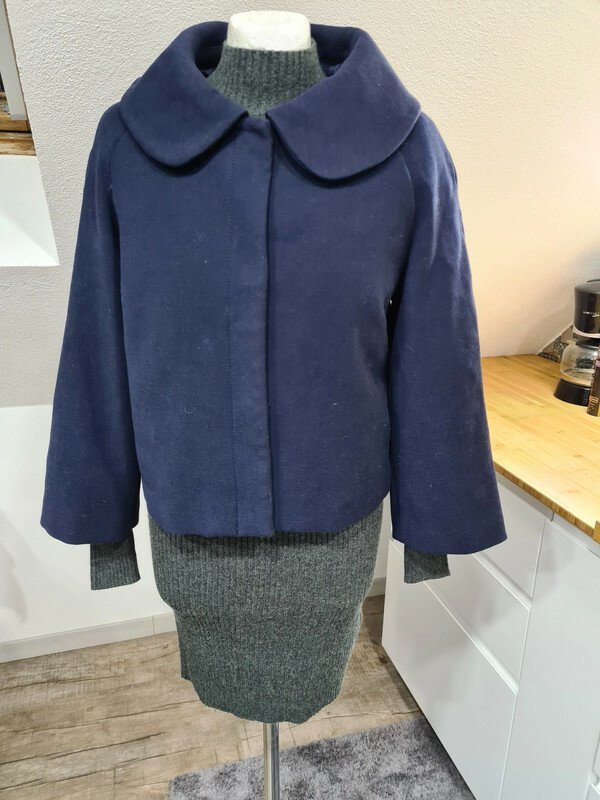 kurzer Mantel mit 3/4 Arm Vero Moda, Gr. L marineblau