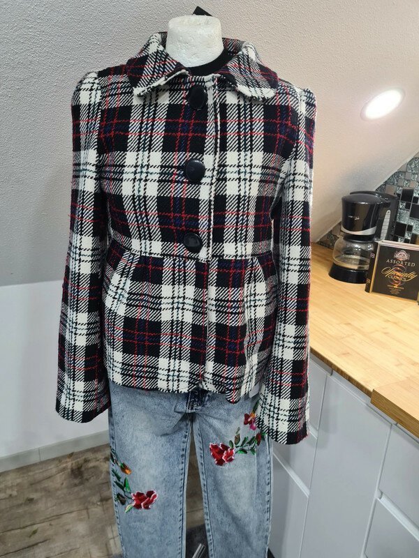 Übergangsmantel von Amisu, Gr. 38 Übergangsmantel karo