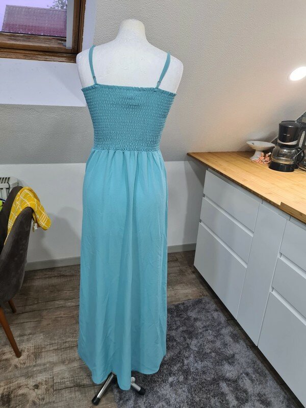 Only Sommerkleid Midikleid blau Gr. 36 (S/M) Kleid