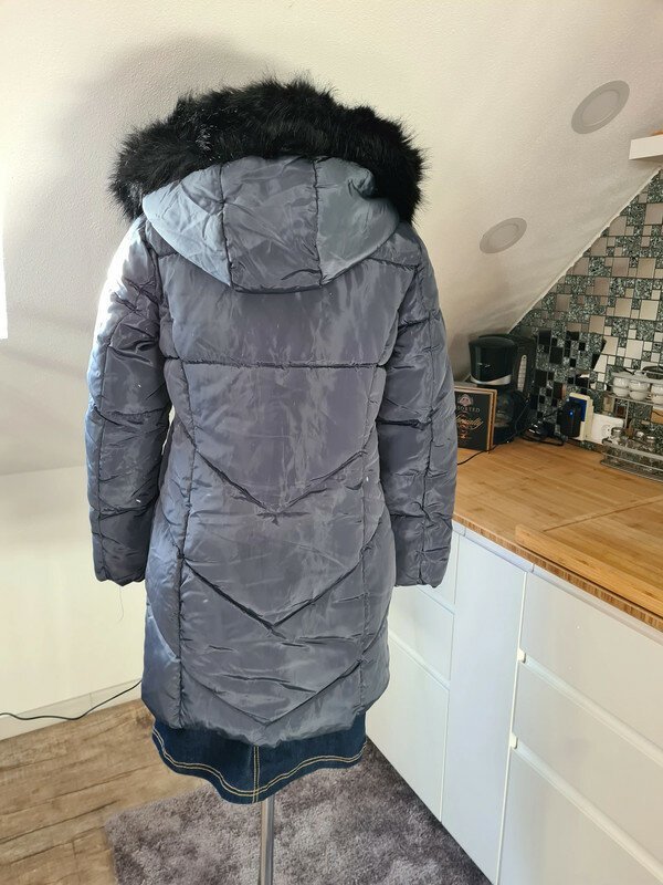 Winterjacke Only Gr. S warm w.Neu grau-blau Jacke Mantel