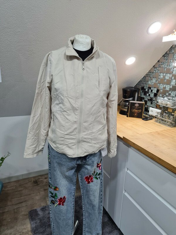 Outdoor Windbreaker Lang Funktionsjacke Gr. M dünne Übergangsjacke