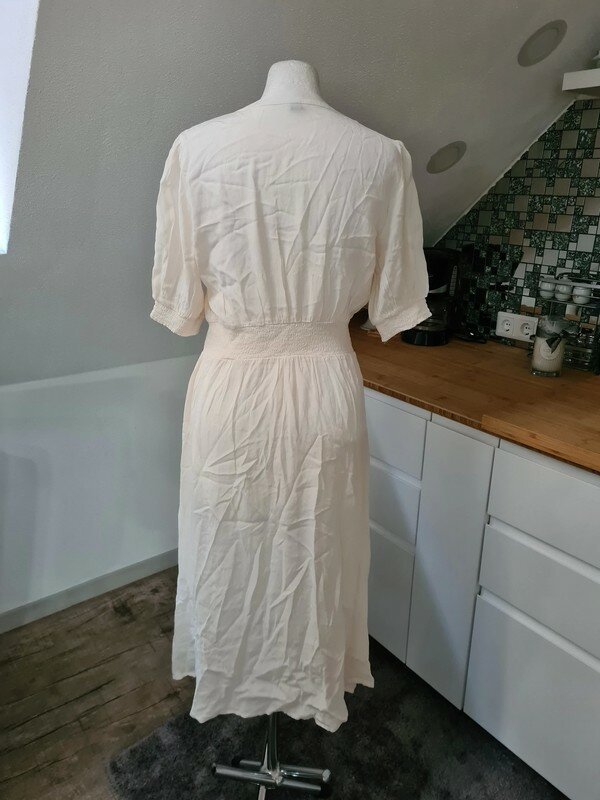 Yas Sommerkleid Blusenkleid Gr. Xs creme viscose Kleid