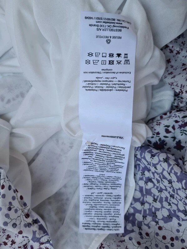 Minikleid Aware Vero Moda weiß mit Blumenprint Gr. M Neu Kleid Baumwolle