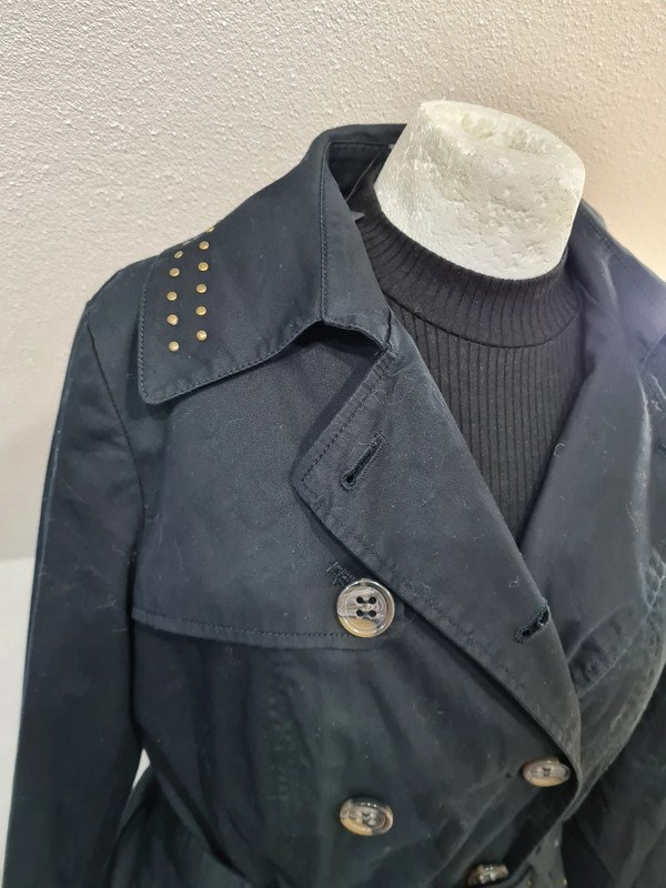 Trenchcoat Vivien Caron Gr. 38 schwarz