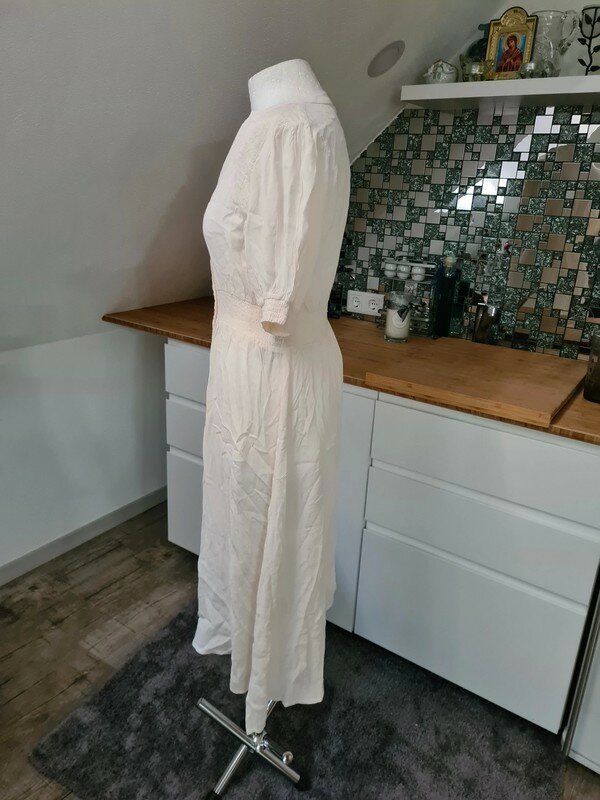 Yas Sommerkleid Blusenkleid Gr. Xs creme viscose Kleid