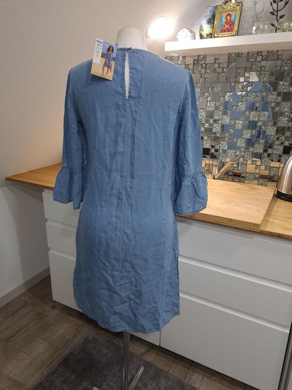 Midikleid Jeanskleid NEU Gr S (36) hellblau UpFashion