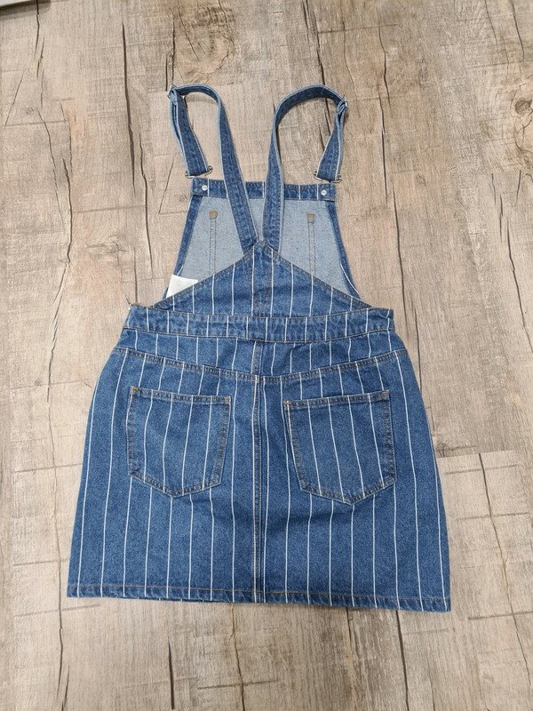 Latzrock Only Gr. 36 Trägerkleid Hippierock Jeansrock Jeansmini Jeans High Waist Latzrock