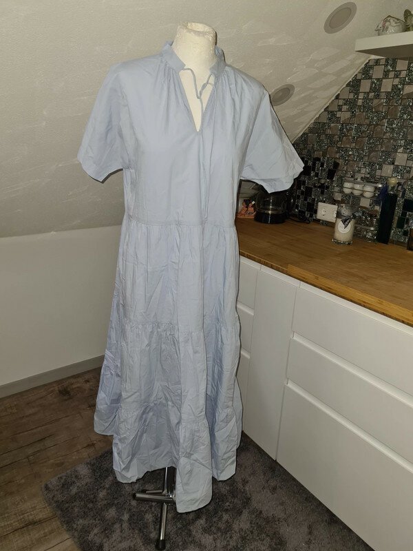 Sommerkleid Midikleid Gr. XS oversize Baumwolle Pieces
