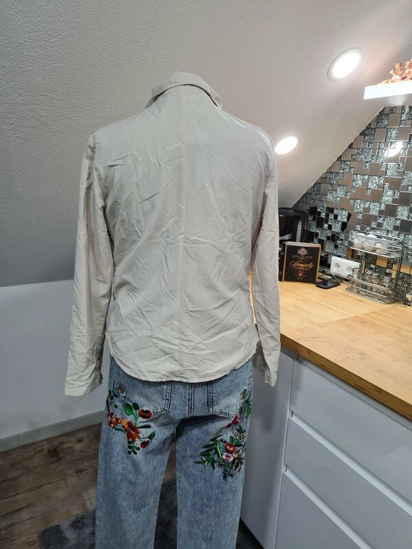 Outdoor Windbreaker Lang Funktionsjacke Gr. M dünne Übergangsjacke