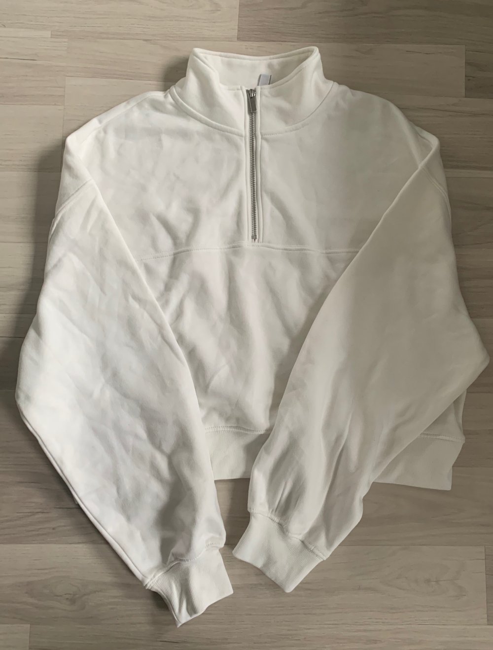 weißer Halfzip