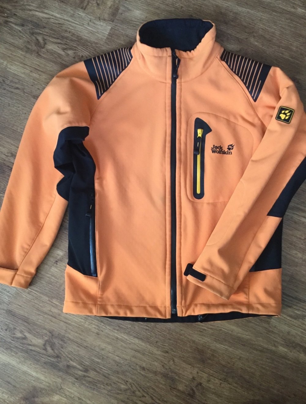 Jack Wolfskin Jacke Softshell orange S klettern Outdoor