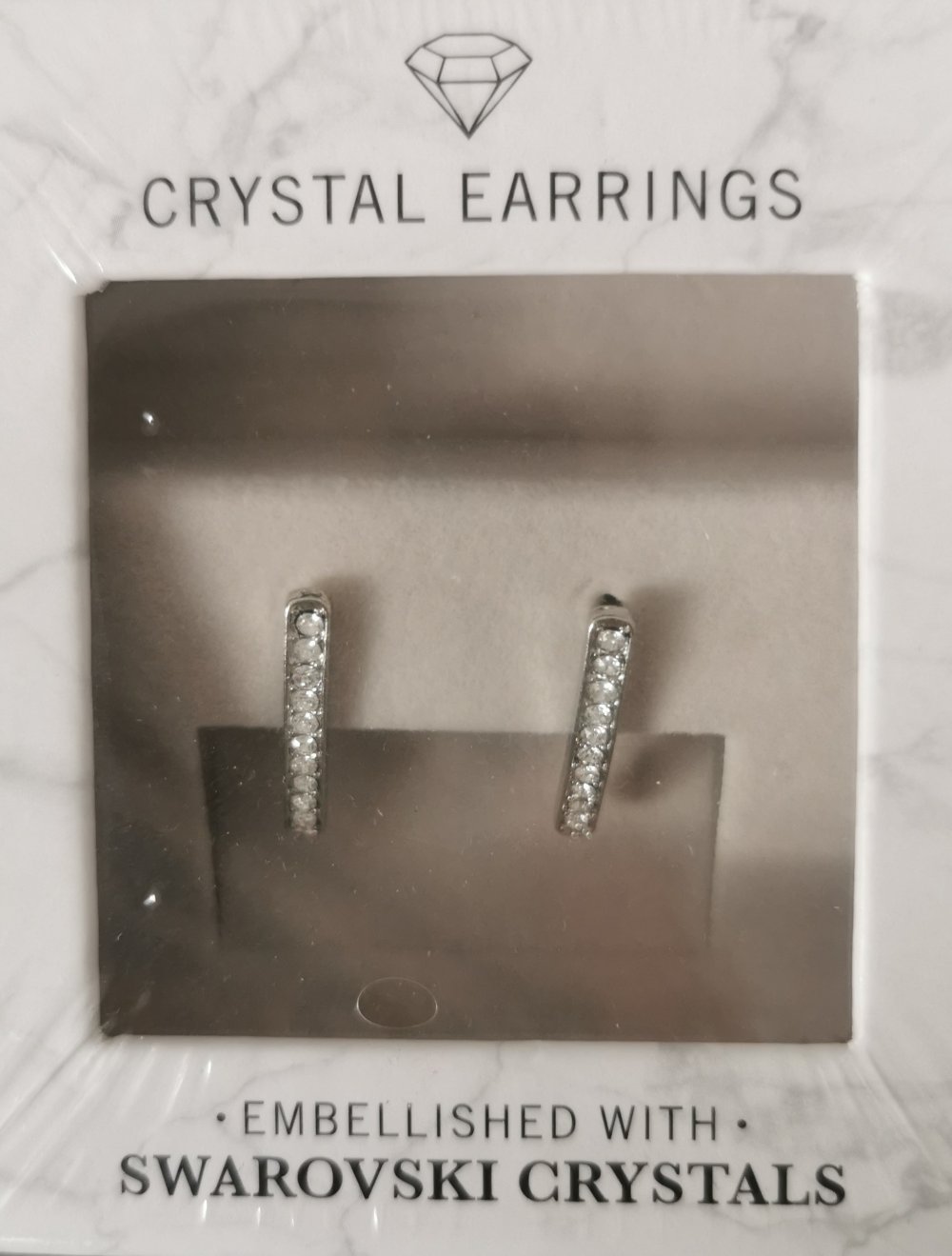 NEU Kristall Ohrstecker in silber mit Swarovski Kristallen