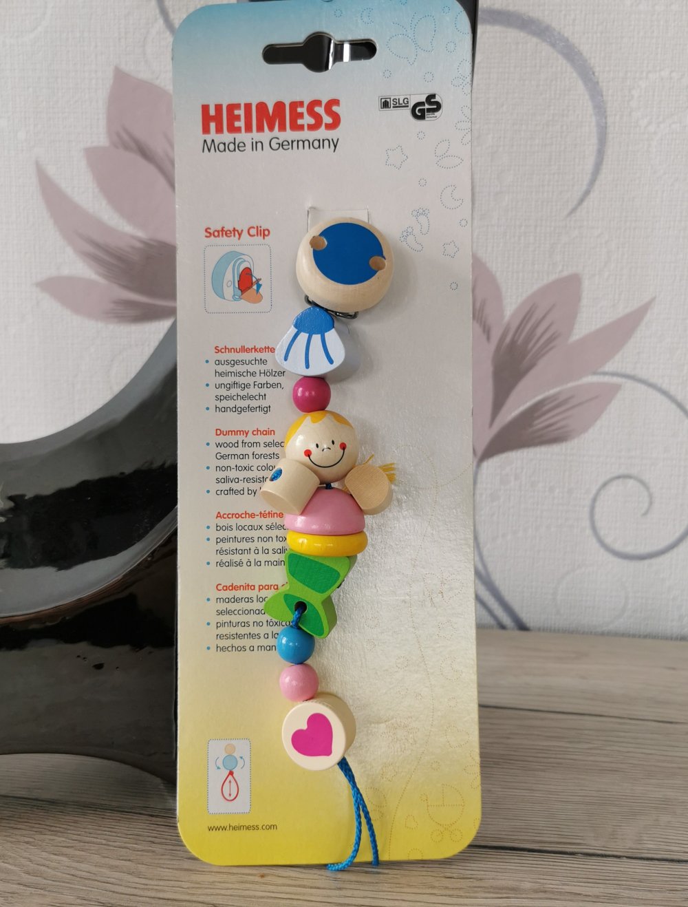 Heimess Schnullerkette Meerjungfrau Neu mit Etikett