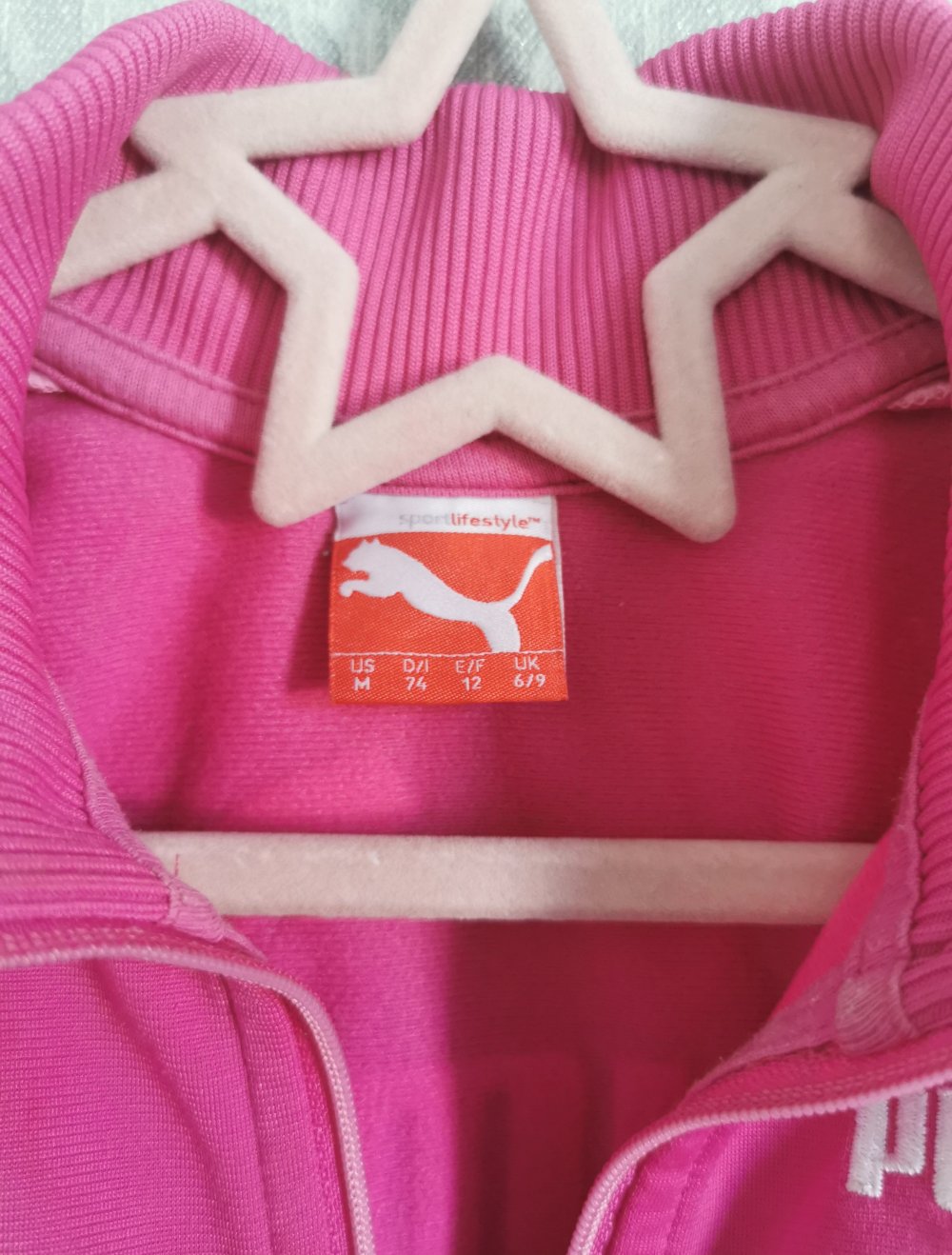 Puma Sweatjacke | Jacke Gr. 74 pink rosa