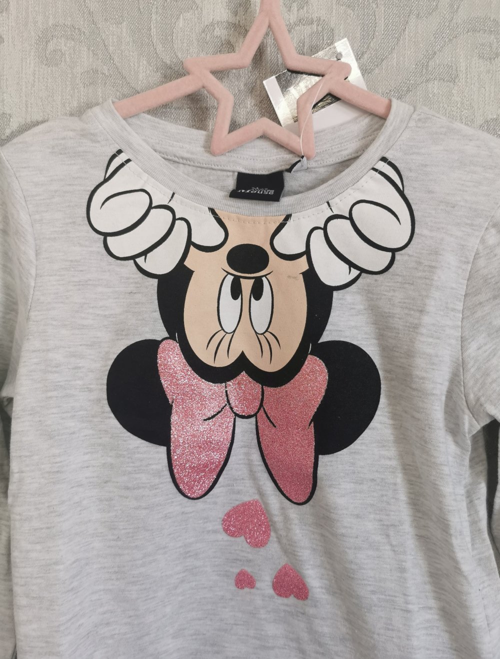 Disney Minnie Maus Langarmshirt Gr. 104 in grau Neu mit Etikett
