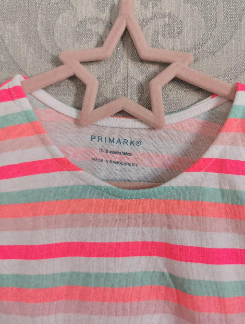 Primark Kleid Gr. 86 gestreift 100%Baumwolle