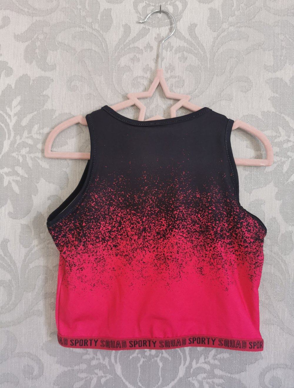 Sport Top | Bustier Gr. 122 in marineblau pink Atmungsaktiv Neu mit Etikett