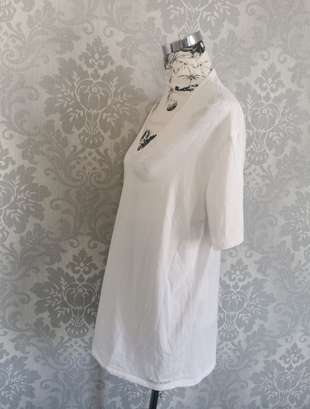 Calvin Klein Tshirt Gr. XL in weiß stretchig top Zustand