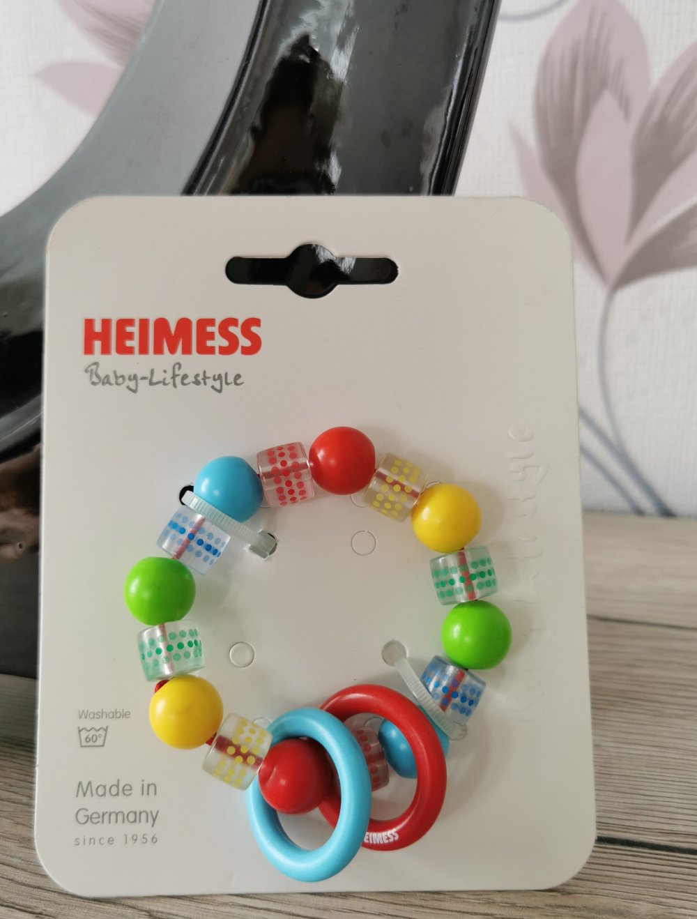 Heimess Greifling elastisch bunt gepunktet Neu mit Etikett